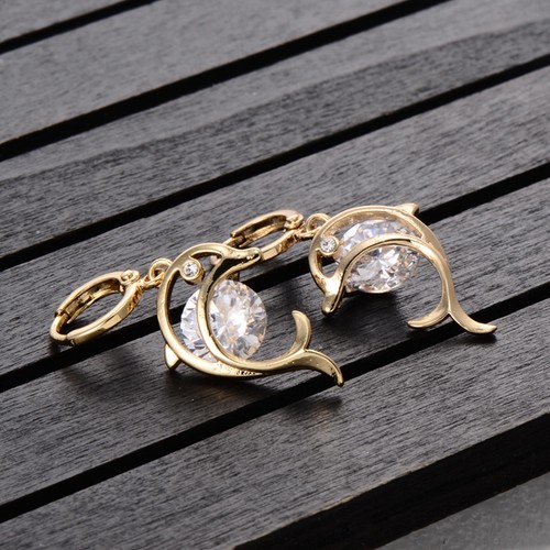 Pair donne dolphin orecchini - 1,