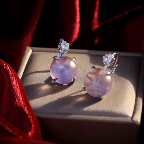 Orecchini dormeuse argento art - orecchini,