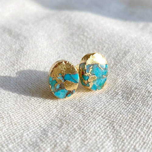 Orecchini piccoli turchesi - , blu