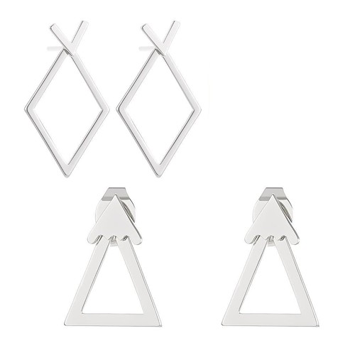 Paio orecchini donna argento - 2,