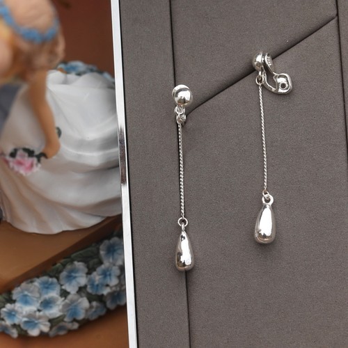 Orecchini clip argento - on,