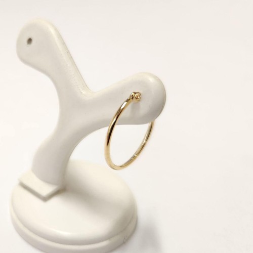 Orecchino cerchio oro - orecchino, 18