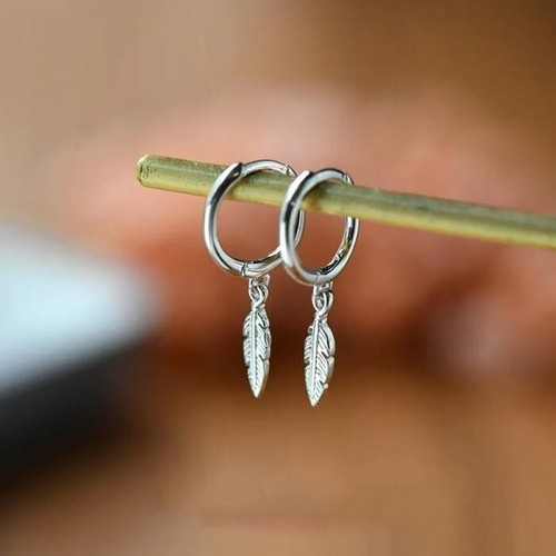 Orecchini donna piume - , argento